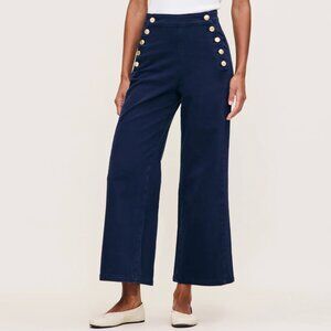 NWT DL1961| Hepburn Wide Leg High Rise Ankle Bright Navy Jeans